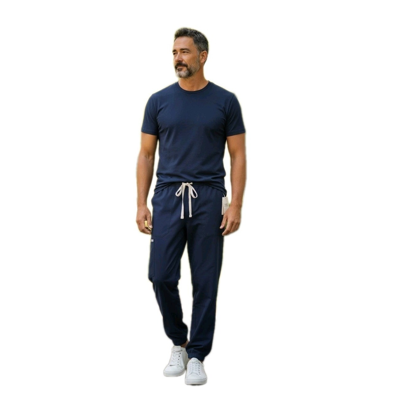Nwt Figs Men's Pisco Basic Scrub Pants Navy Blue Sz S Fm4500 Straight Leg